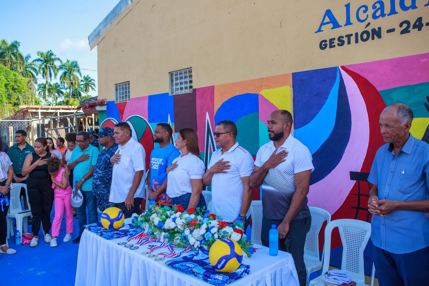 INAUGURACION DE LA CANCHA DE VOLEIBOL
