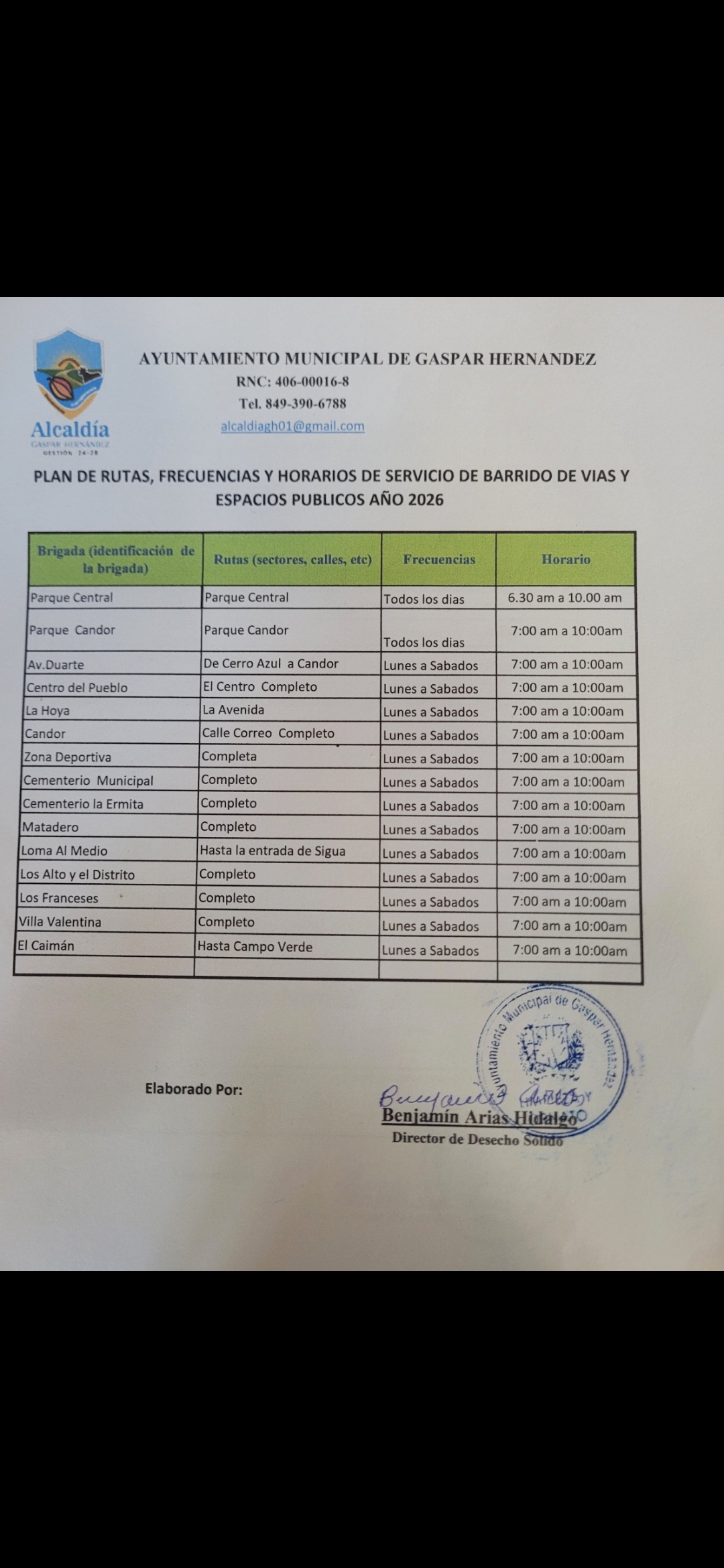 INFORMACION PARA LA POBLACION EN GENERAL.